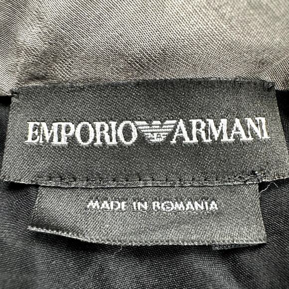 Emporio Armani Tank Top Colorblock Relaxed Fit High Neck 100% Silk Multicolor M - Picture 3 of 5